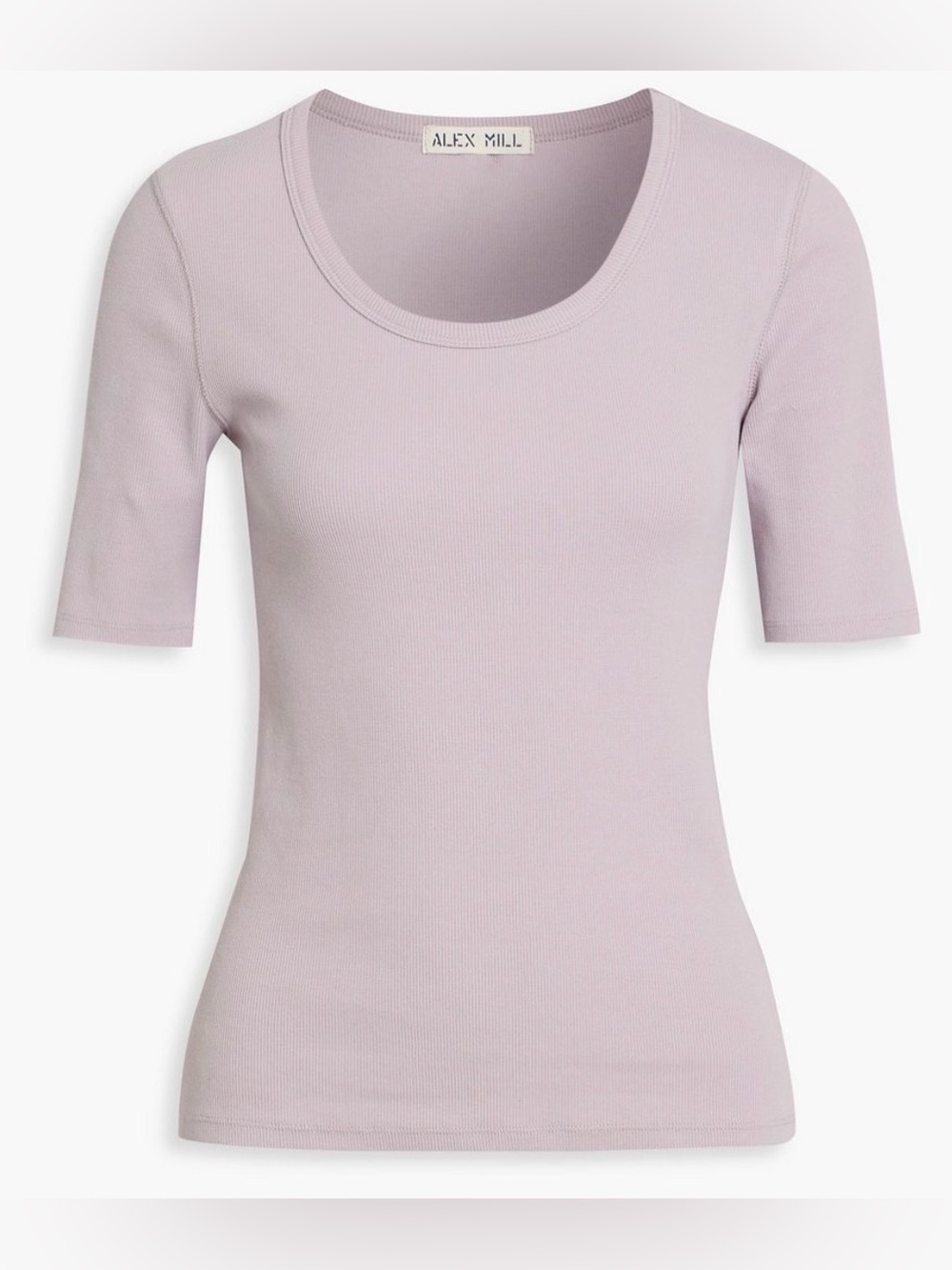 Alex Mill Lavender Ribbed Ribbed Tee – Size Medium